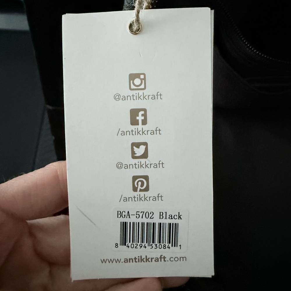 Antik Kraft Black Bag with Colorful Strap - Picture 8 of 9